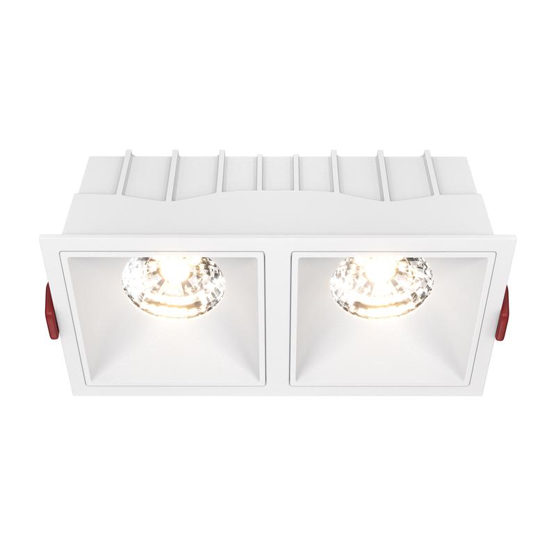 светильник alfa led 2х15вт 3000к 36град. dim triac встраив. maytoni dl043-02-15w3k-d-sq-w от BTSprom.by