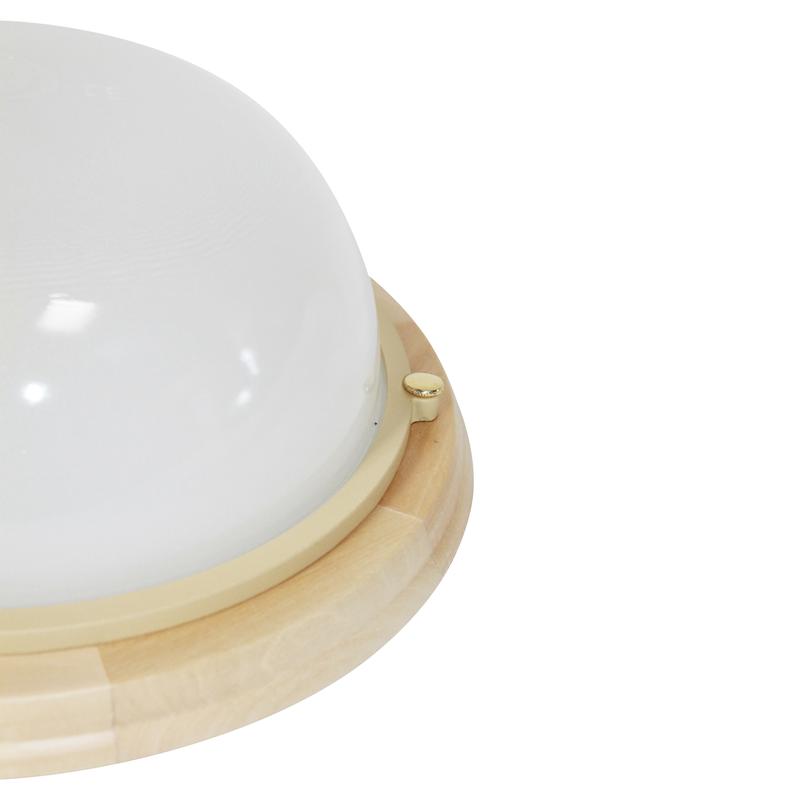  Светильник НББ 03-100-009 "Терма 1101" IP65 кругл. большой матов./корпус дерево липа (инд. упак.) Элетех 1005501026 фото в каталоге от BTSprom.by