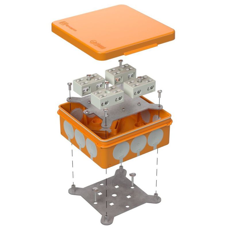 коробка огнестойкая оп двухкомпонентн. 60-0303-fr6.0-4-8-р е15-е60 100х100х40 промрукав 60-0303-fr6.0-4-8-р от BTSprom.by