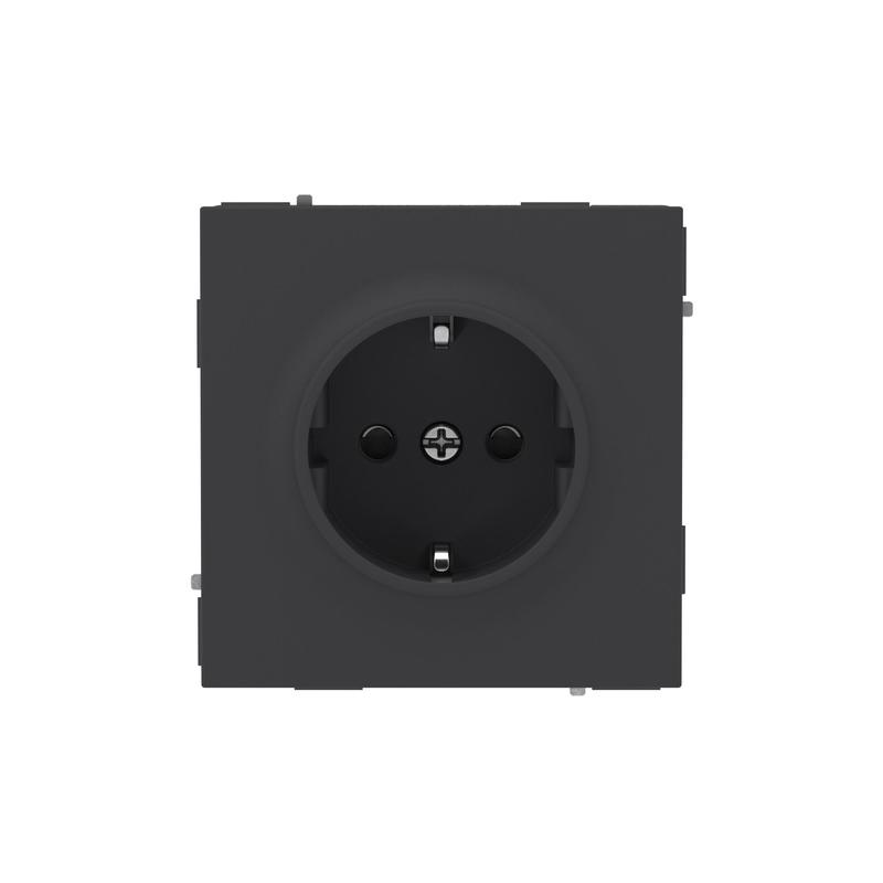 розетка силовая kant 2p+e защ. шторки черн. уголь dkc 7012003 от BTSprom.by