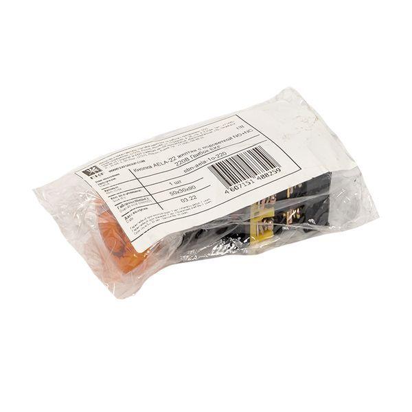  Кнопка "Грибок" AELA-22 NO+NC 220В с подсветкой желт. PROxima EKF pbn-aela-1o-220 фото в каталоге от BTSprom.by