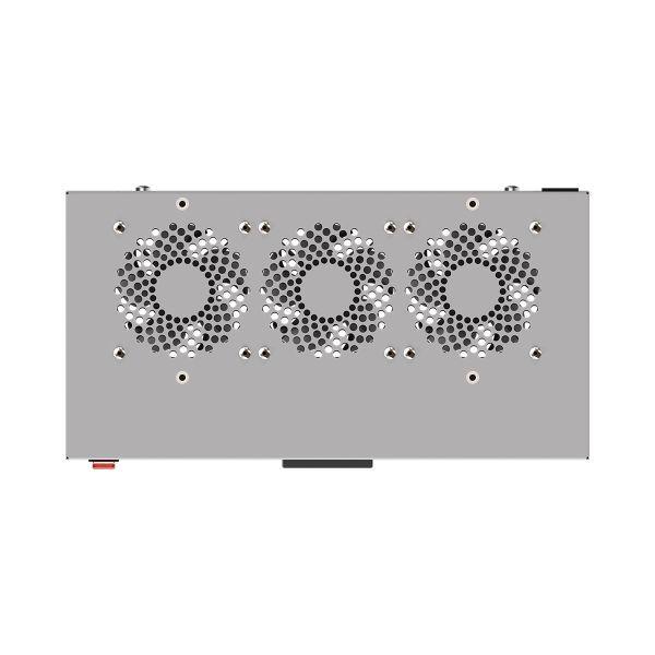  Блок охлаждающий TERACOM PRO 1U 3 вент. с выкл. и электронным термостатом сер. EKF TRP-FN-31T-GR фото в каталоге от BTSprom.by