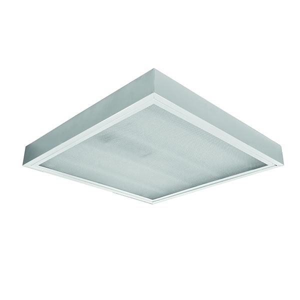 светильник crystal led-05 ip20 ухл 4 1230х610х75 накладной под led лампу рассеив. полимер. призма сталь ксенон 0173436193-15 от BTSprom.by