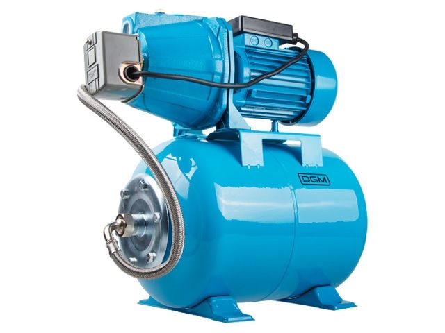 станция водоснабжения автоматическая dgm bp-1100 (1100 вт, 3100 л/ч, 45 м, 5 бар макс, корпус насоса чугун, бак 24 л) bp-1100 от BTSprom.by