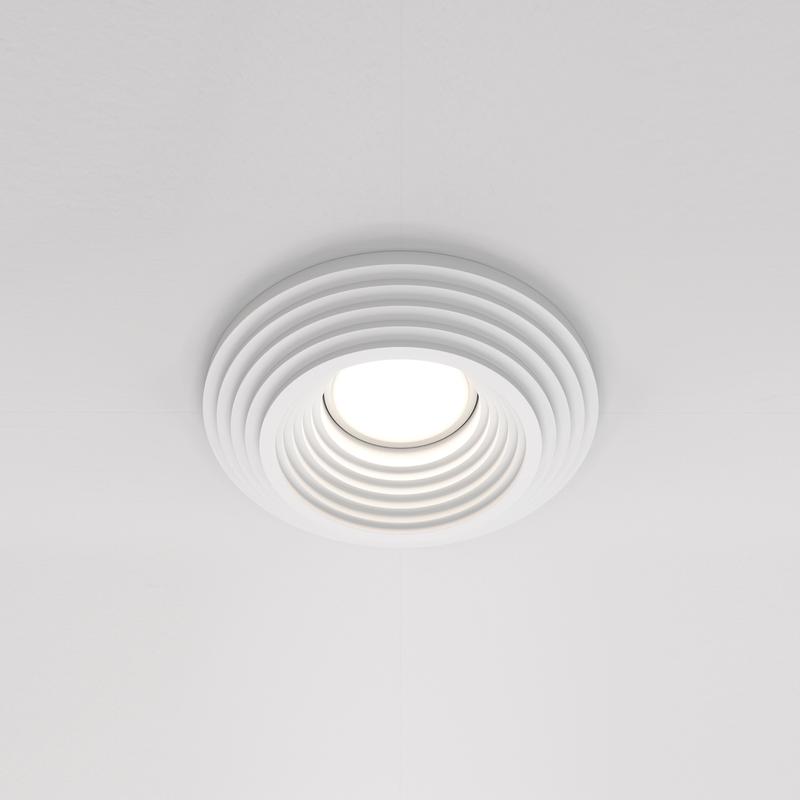  Светильник Gyps Modern 10Вт GU10 встраив. Maytoni DL004-1-01-W фото в каталоге от BTSprom.by