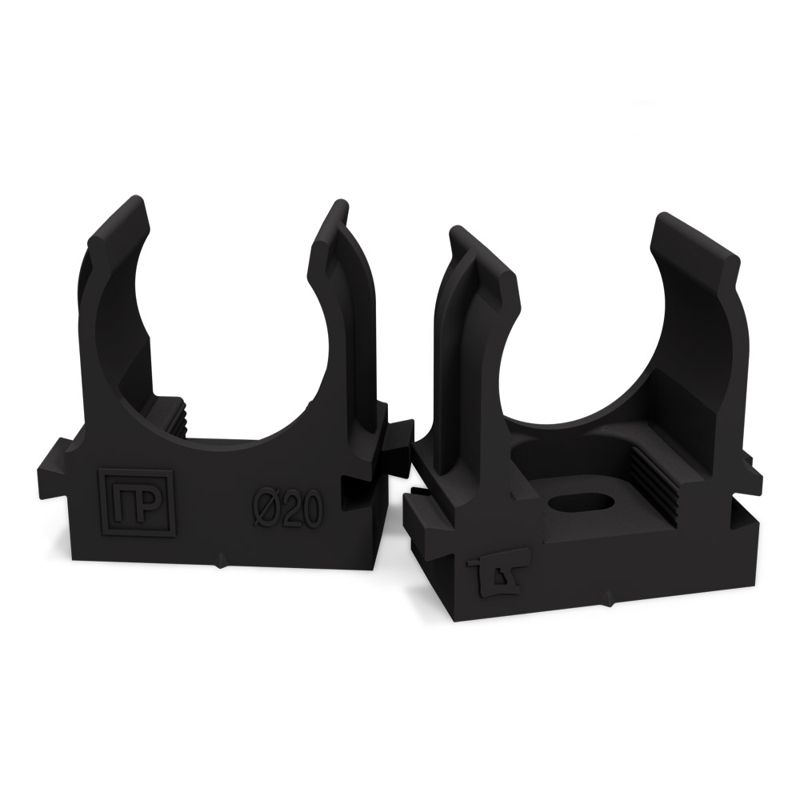 держатель для труб (клипса) d20мм для монтажн. пистолета черн. в п/э промрукав pr13.0132 от BTSprom.by