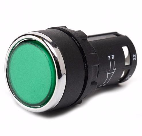 кнопка нажимная моноблочная 22мм ip 40 1но+1нз с цифрой | emas mb102dy1 от BTSprom.by
