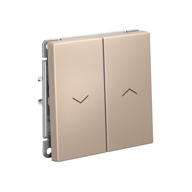  Выключатель для жалюзи 2-кл. ArtGallery 2х (сх. 4) 10А быстрозажим. клем. механизм песочн. SE GAL001219S фото в каталоге от BTSprom.by