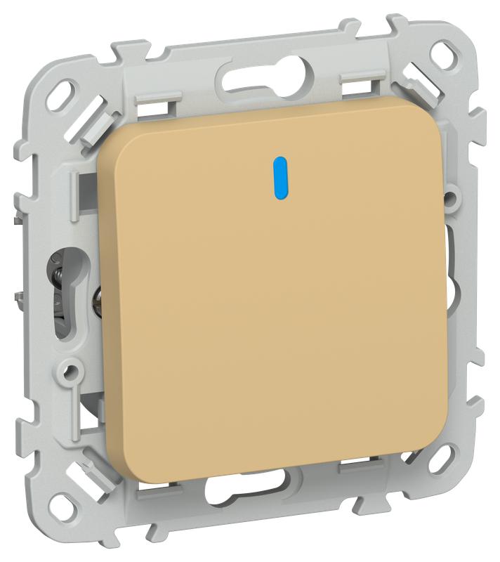 выключатель кнопочный 1-кл. сп flite вс11-2-1-флшм 10а с индикацией механизм шамуа iek fi-v14-1-10-1-k89 от BTSprom.by