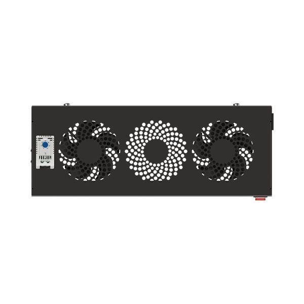  Блок охлаждения TERACOM PRO 2 вентилятора с выключателем и термостатом NO черн. TRP-FN-21TNO-BK фото в каталоге от BTSprom.by