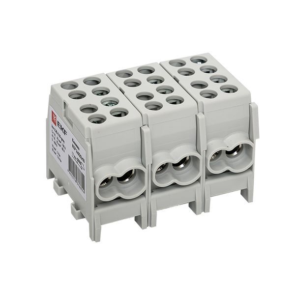  Клемма распределительная КСР с двойн. винтом 2х25/2х16 сер. PROxima EKF ksr-2.25-2.16-grey фото в каталоге от BTSprom.by