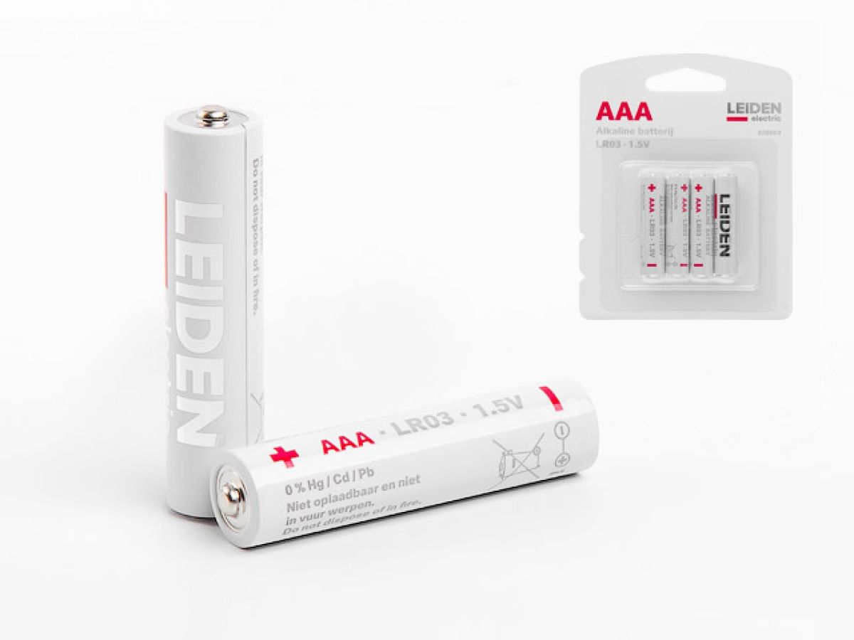 батарейка aaa lr03 1,5v alkaline 4шт. leiden electric 808002 от BTSprom.by