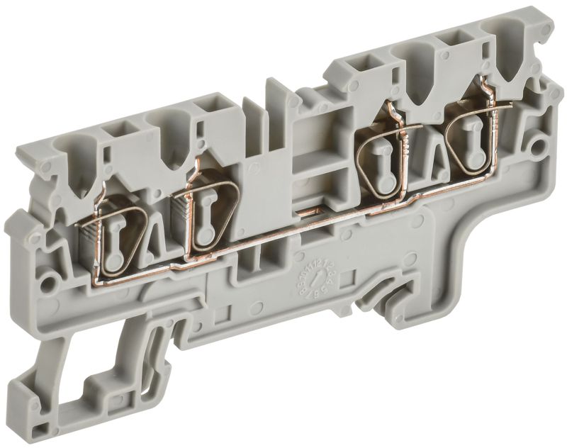 клемма пружинная cx2.5-4 2.5кв.мм четырехконтактная сер. armafix iek af-ct40-00-4-k03-002 от BTSprom.by