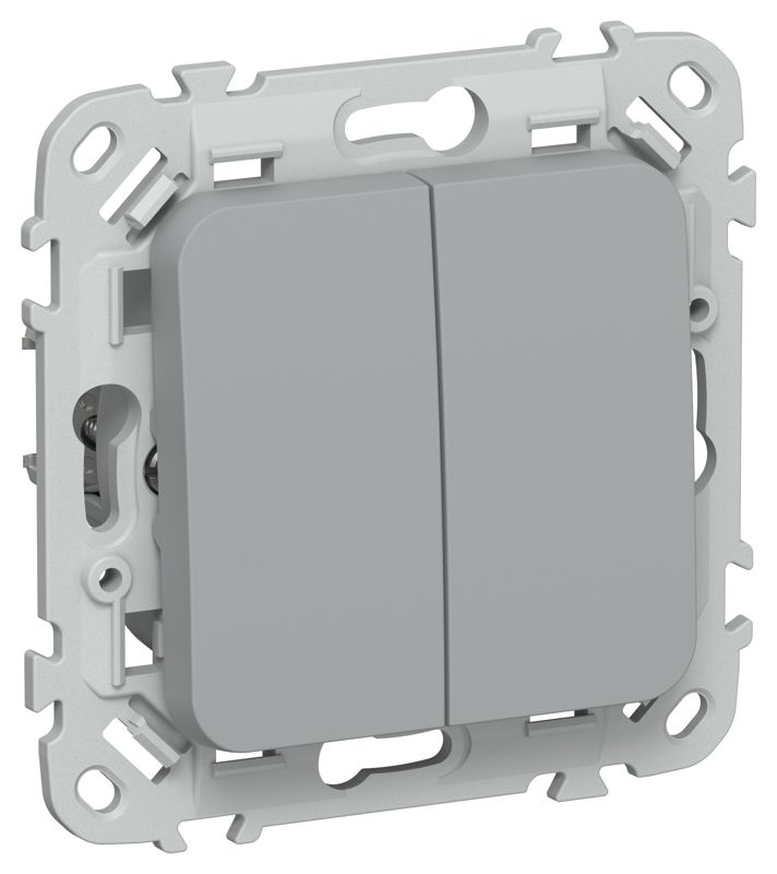 выключатель кнопочный 2-кл. сп flite вс12-2-0-флс 10а механизм сер. iek fi-v24-0-10-1-k03 от BTSprom.by