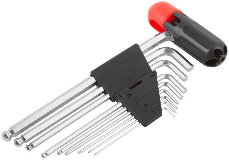  Набор ключей шестигранных длинные с шаром (15-10мм) CrV 9шт с пластик.Т-обр.ручкой FIT 64198 фото в каталоге от BTSprom.by