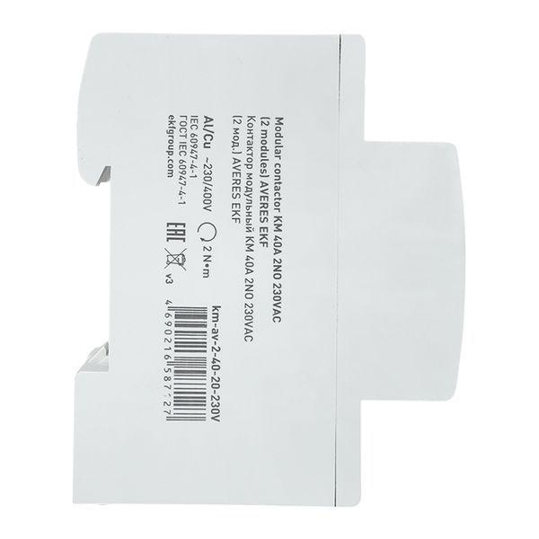  Контактор модульный КМ 40А 2NО 230В AC (2 мод.) AVERES EKF km-av-2-40-20-230V фото в каталоге от BTSprom.by