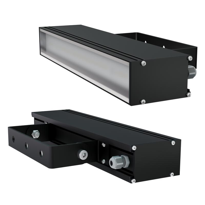 светильник светодиодный lad led line-o-15b 15вт 5000к ip66 230в опал рассеив. черн. ладзавод ladledlo15b от BTSprom.by