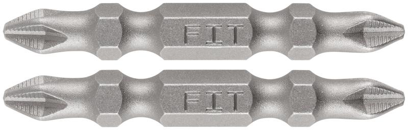  Набор бит кованые сталь S2 двусторонние 50мм PH2/РН2 профи блистер (уп.2шт) FIT 57541 фото в каталоге от BTSprom.by