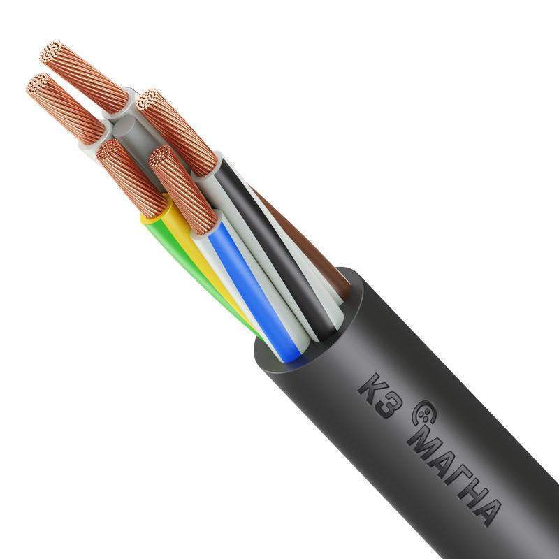 кабель кгввнг(а)-ls 5х6.0 (n pe) 220/380-3 (м) магна ут000028825 от BTSprom.by