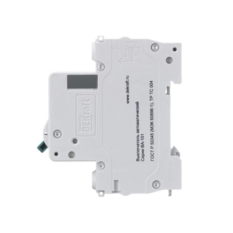  Выключатель автоматический модульный 1п C 16А 4.5кА ВА-101 DEKraft 11054DEK фото в каталоге от BTSprom.by