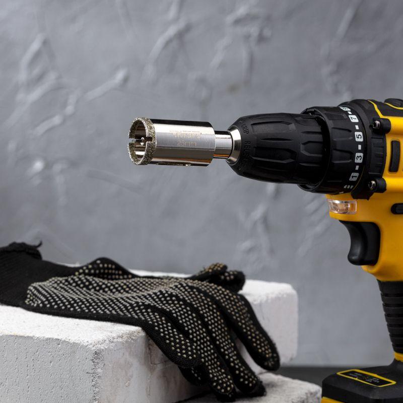  Коронка алмазная 25мм с центровочным сверлом Kranz KR-92-0008 фото в каталоге от BTSprom.by