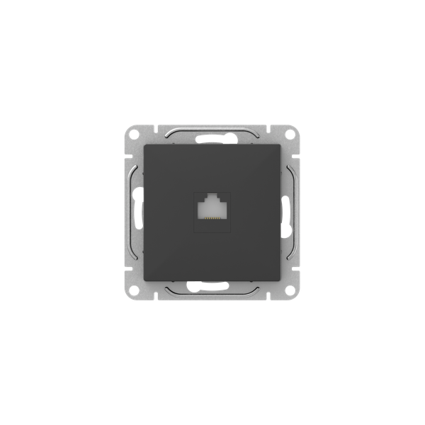 розетка компьютерная сп эпика rj45 кат.5 механизм черн. ekf up1-sob-rj45-5 от BTSprom.by