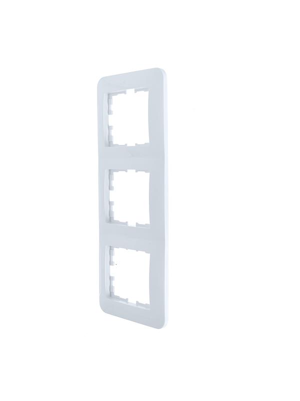  Рамка 3-м ASTI вертикал. бел. LEZARD 7081-0200-153 фото в каталоге от BTSprom.by