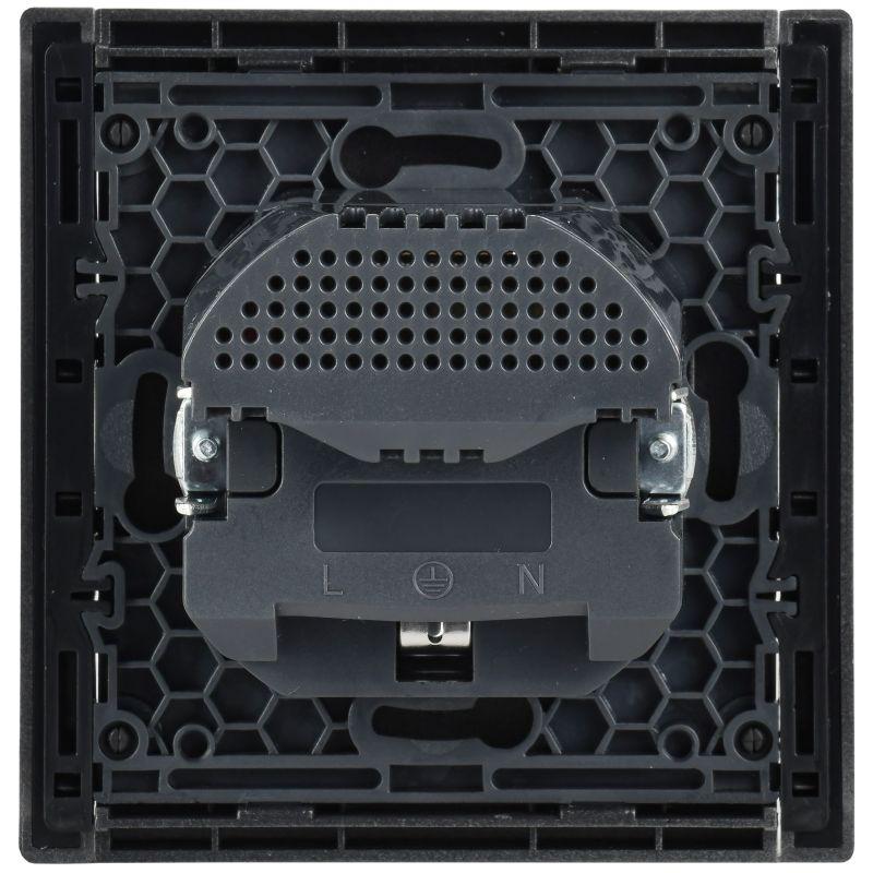  Розетка FORTE&PIANO FP547 16А USB A+C 18Вт с заземл. защ. шторки винт. крепл. сталь IEK FP-R14-16-U22-018-K46 фото в каталоге от BTSprom.by