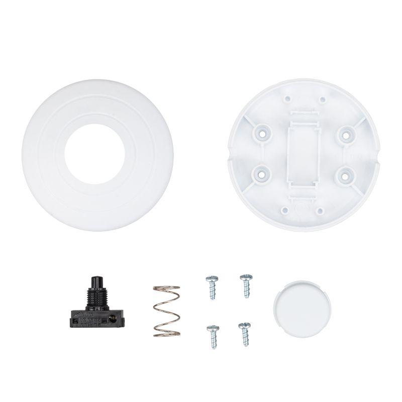  Выключатель-кнопка 250В 2А ON-OFF напольный для лампы бел. Rexant 36-3015 фото в каталоге от BTSprom.by