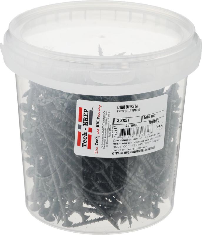 саморез шсгд 3.8х51 (уп.500шт) tech-krep/zitar 100083 от BTSprom.by