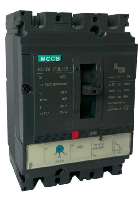  Выключатель автоматический MCCB BA-TM-160L/3P 40А (термомагнитый ТМ ICU:50KA) ELTEC 1200040 фото в каталоге от BTSprom.by