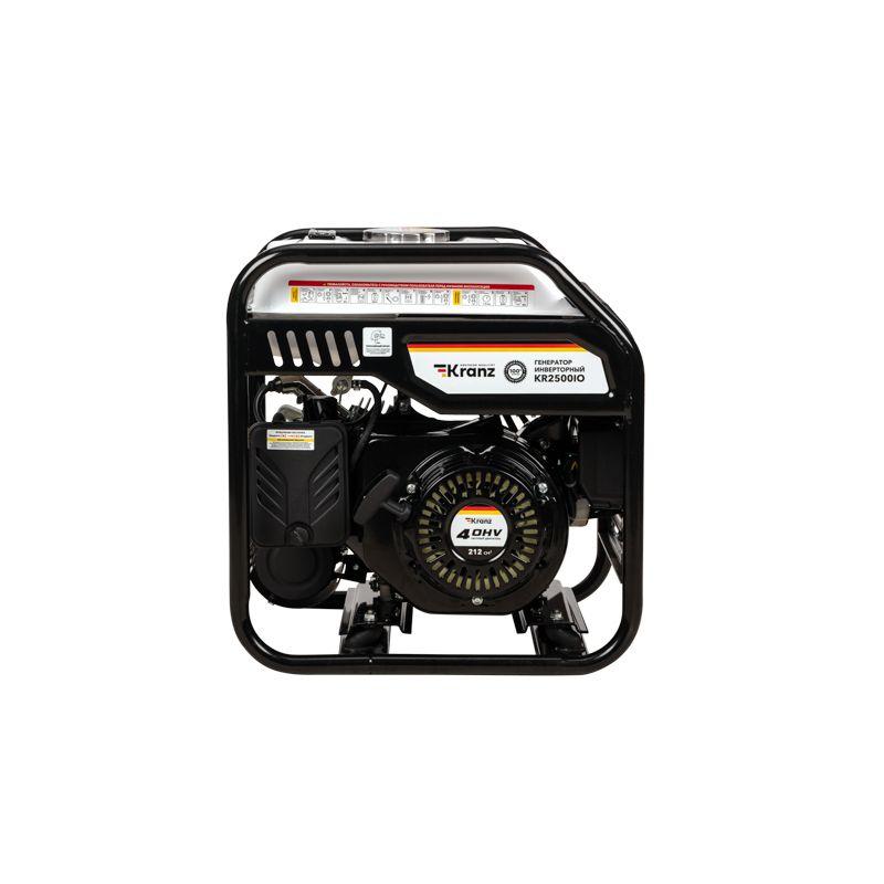  Генератор инверторный KR2500IO 2.5кВт 230В 7л открытый корпус ручной старт KRANZ KR-16-1142 фото в каталоге от BTSprom.by