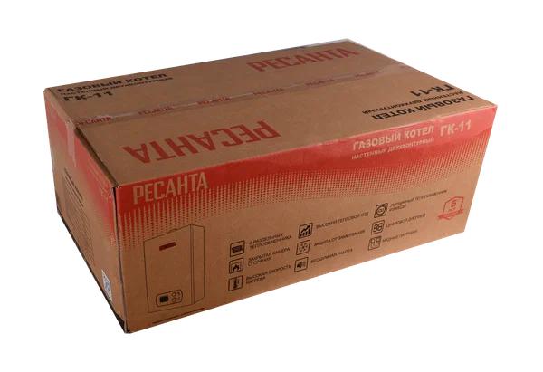 Котел газовый ГК-11 настен. двухконтурный Ресанта 74/9/1 фото в каталоге от BTSprom.by