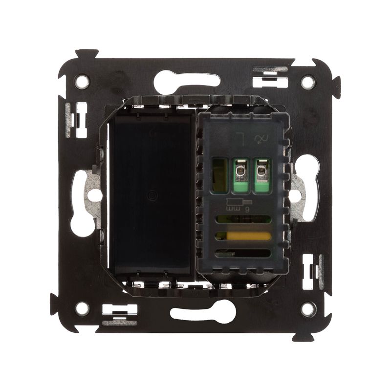  Диммер поворотный СП Avanti "Черный квадрат" DKC 4402133 фото в каталоге от BTSprom.by