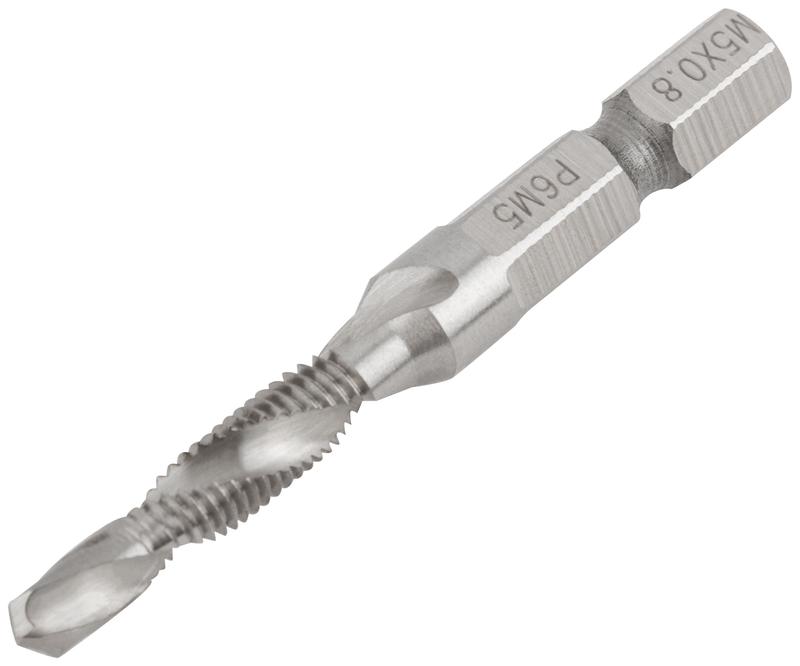  Сверло-Метчик комбинированное метрическое быстрорежущая (HSS) сталь Р6М5 М5х0.8мм 17/56мм FIT 70902 фото в каталоге от BTSprom.by