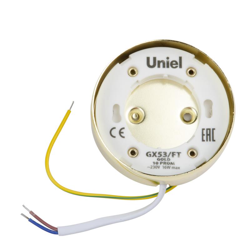 светильник точечный gx53/ft gold 10 prom накладной зол. uniel ul-00004147 от BTSprom.by