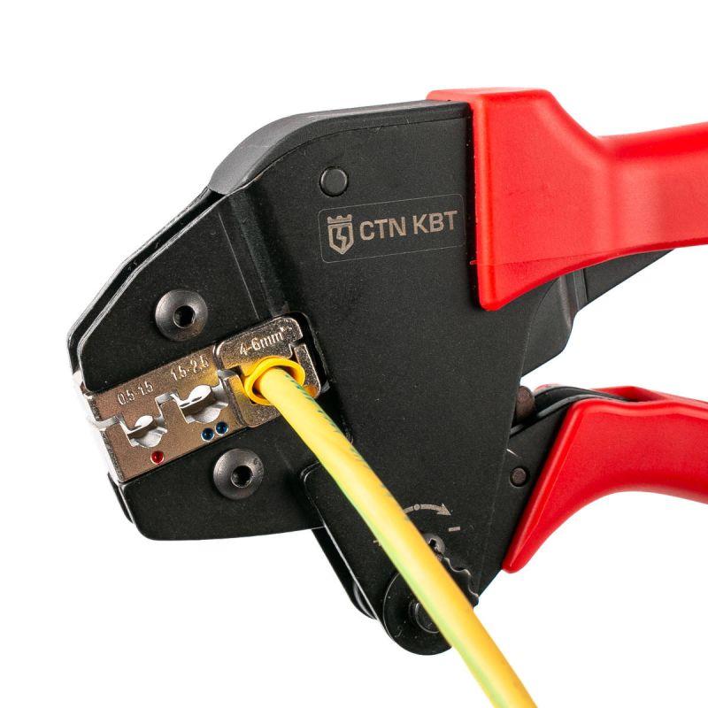  Пресс-клещи с набором матриц CTN КВТ 80102 фото в каталоге от BTSprom.by