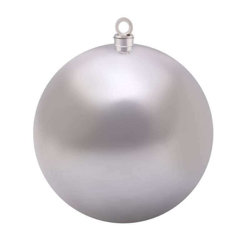 елочная фигура шар глянцевый, 25 см, цвет серебряный от BTSprom.by