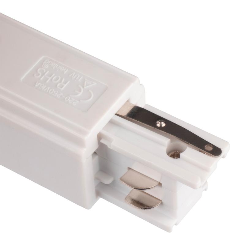  Аксессуар к шинопроводу трехфазному 3P PTR EC-WH Left левый Pro+ бел. JazzWay 5062870 фото в каталоге от BTSprom.by