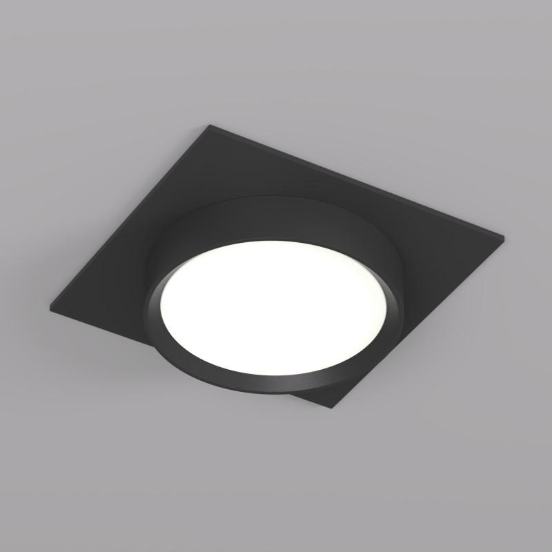 светильник flat 15вт gx53 ip20 led встраив. алюм. черн. denkirs 772628 от BTSprom.by