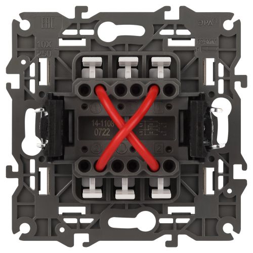  Переключатель перекрестный 1-кл. СП Elegance 14-1108-04 10А IP20 250В 10AX механизм шампань Эра Б0034260 фото в каталоге от BTSprom.by