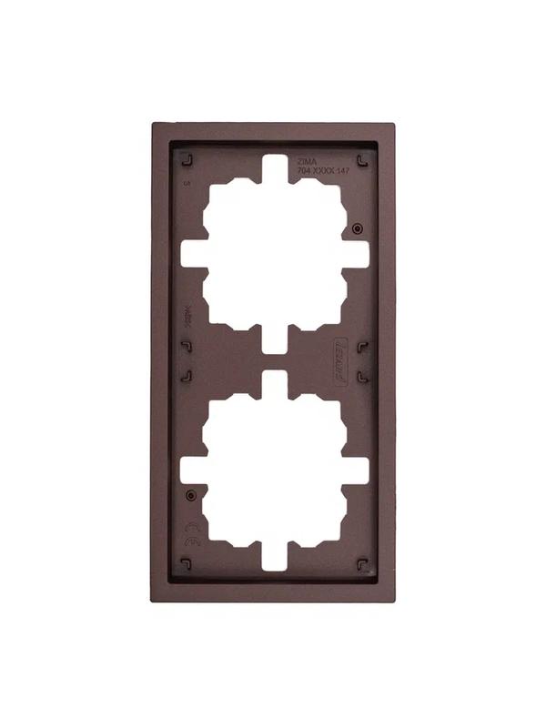 рамка 2-мест. горизонт. zima шоколад lezard 704-7300-147 от BTSprom.by рамка 2-мест. горизонт. zima шоколад lezard 704-7300-147 от BTSprom.by
