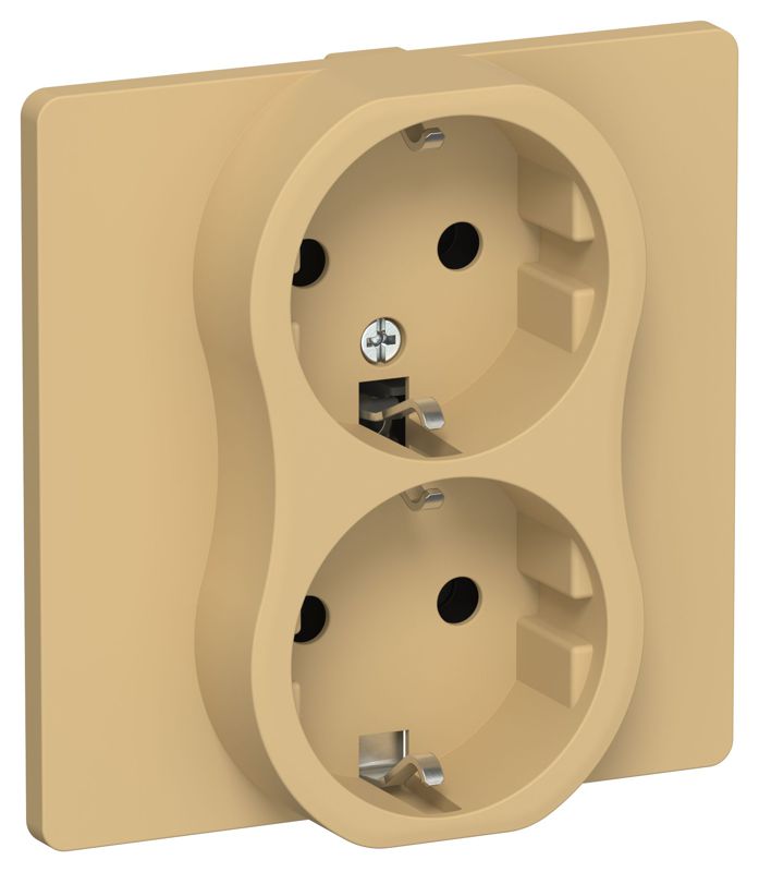 розетка 2-м сп flite рс12-0-к-флшм 16а с заземл. без защ. шторок в сборе механизм шамуа iek fi-r21c-16-k89 от BTSprom.by