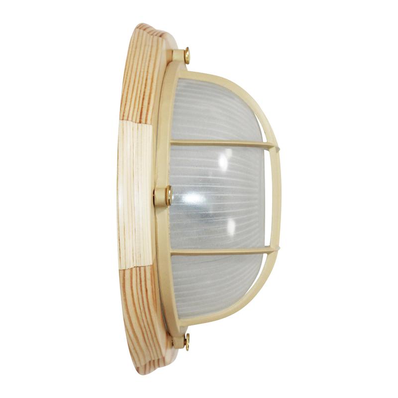  Светильник НПП 03-60-014 "Самарканд" 1302 круг малый 1х60Вт E27 IP65 корпус с решеткой дер. сосна (инд. упак.) Элетех 1005500979 фото в каталоге от BTSprom.by