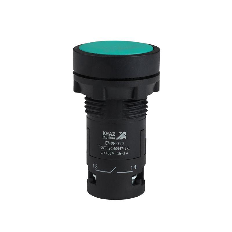 кнопка с фиксацией optisignal compact d22 с7-ph-320 зел. 2но xb7nh33 кэаз 362080 от BTSprom.by