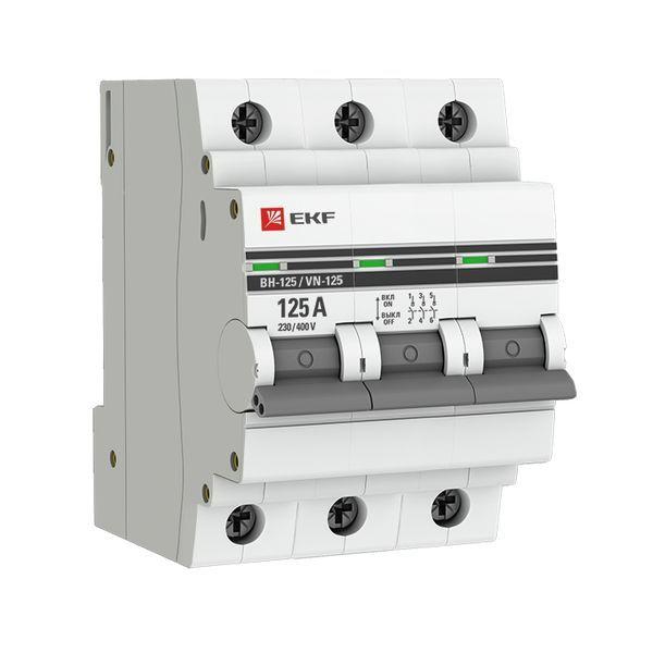 выключатель нагрузки 3п 125а вн-125 proxima ekf sl125-3-125-pro от BTSprom.by