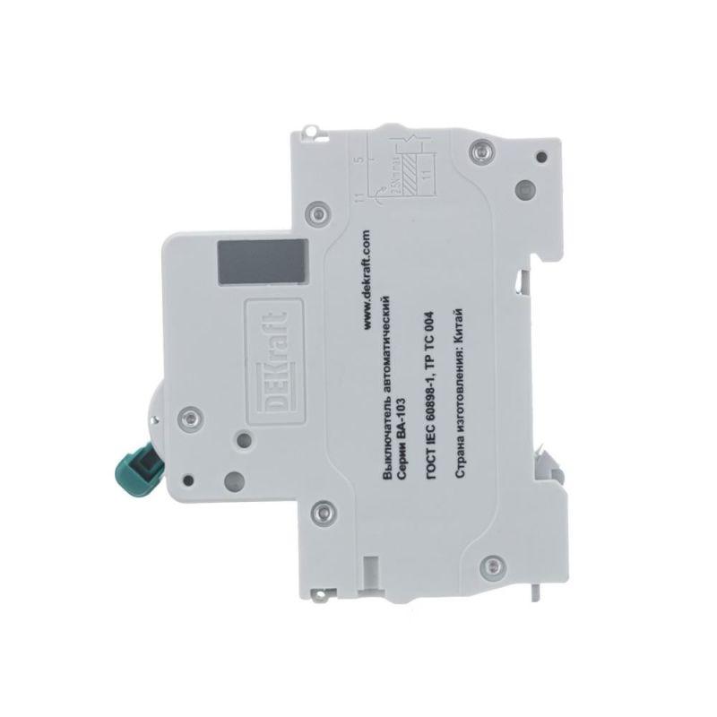  Выключатель автоматический модульный 2п C 10А 6кА ВА-103 DEKraft 12287DEK фото в каталоге от BTSprom.by