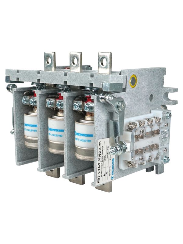 контактор вакуумный квт-1.14-2.5/160-3 у3 3п кат. 110в 4но+3нз ip00 без реле электротехник et002621 от BTSprom.by