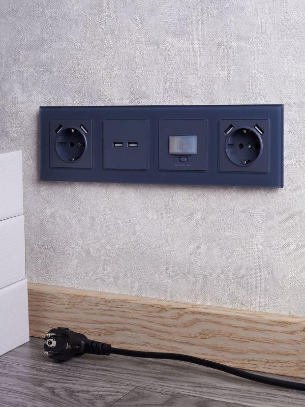  Розетка BRITE USB A+A 3.1А РЮ10-1-БрМ механизм маренго IEK BR-U21-D31-K35 фото в каталоге от BTSprom.by