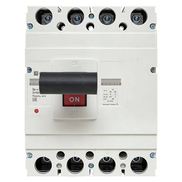  Выключатель автоматический 4п 400/315А 5In 42кА ВА-99М PROxima EKF mccb99-4P5In400-315m фото в каталоге от BTSprom.by